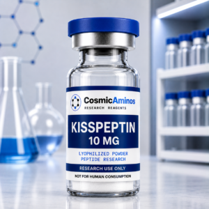 Kisspeptin 10 mg lyophilized peptide research vial with label